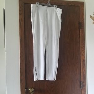 Hue white leggings sz L